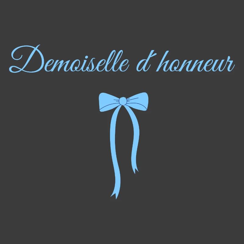 Demoiselle d’honneur noeud bleu