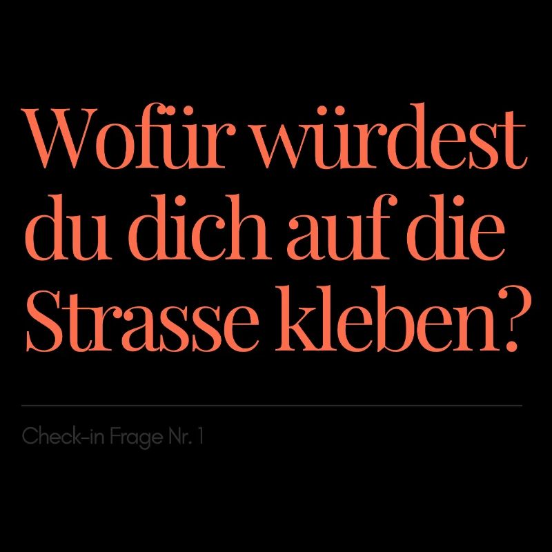 Check-in Question No. 1