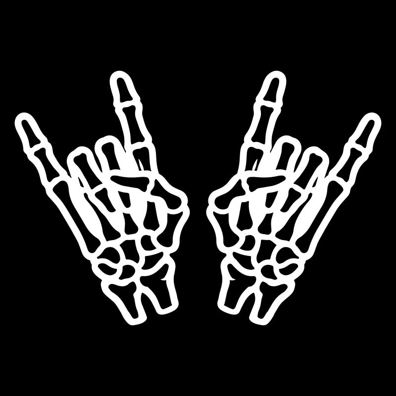 Hand Rock Skelett
