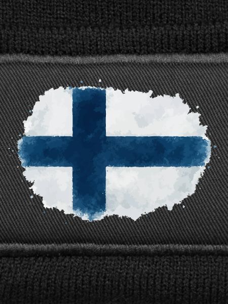 Finland flag blob