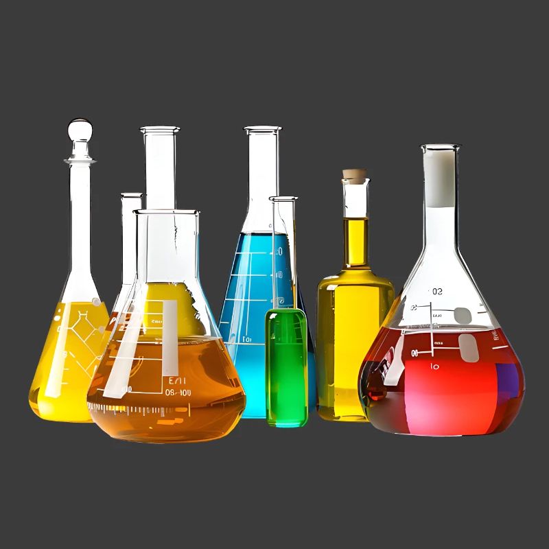 Colorful Laboratory Glassware Collection