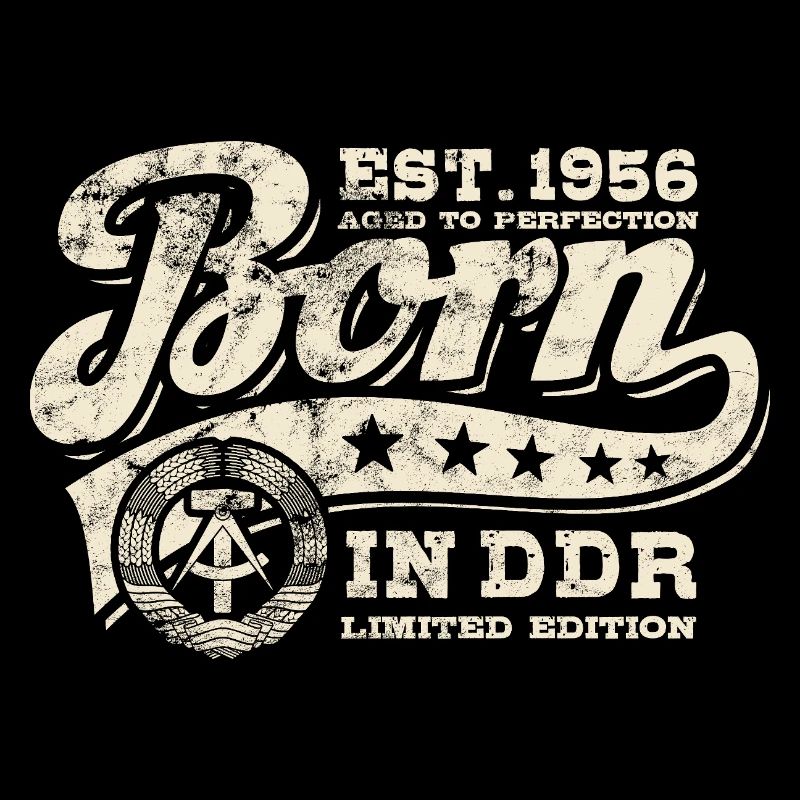 Born in DDR 1956 - Geburtstag - Ossi Geschenk