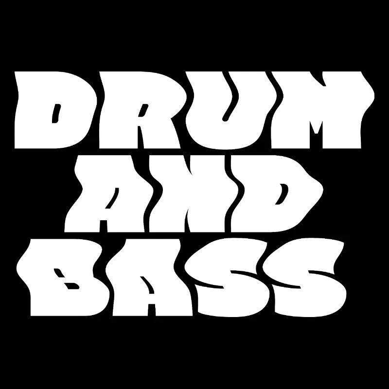 Drum and Bass bold logo design