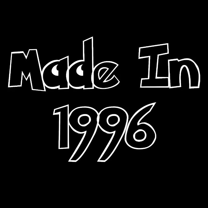 Fabriqué en 1996 Typographie rétro