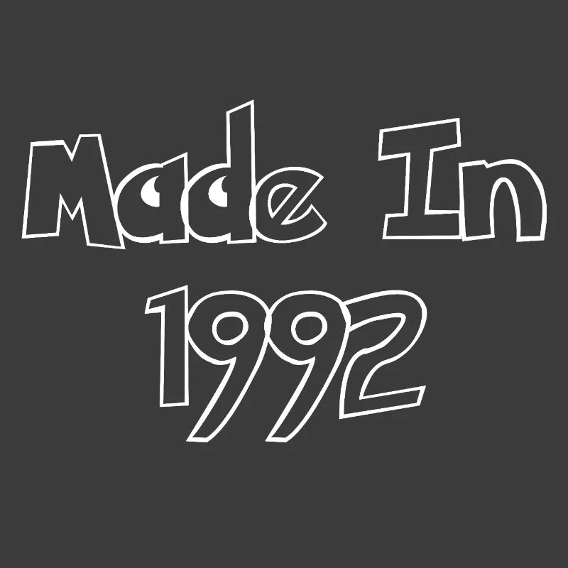 Made in 1992 – Retro typography