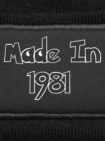 Made In 1981 Retro-Logo