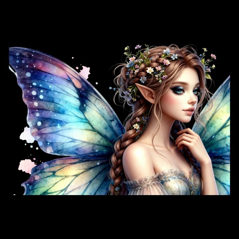 Irisierende Feenkrone