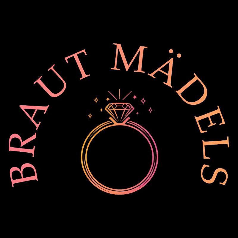 Braut Mädels - Ring - personalisierbar