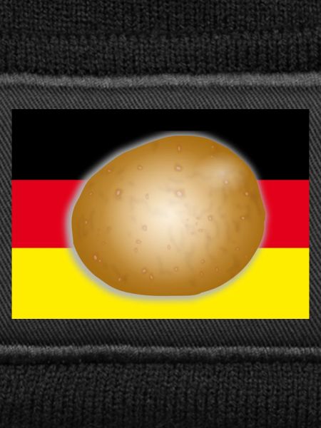 Germany flag potato