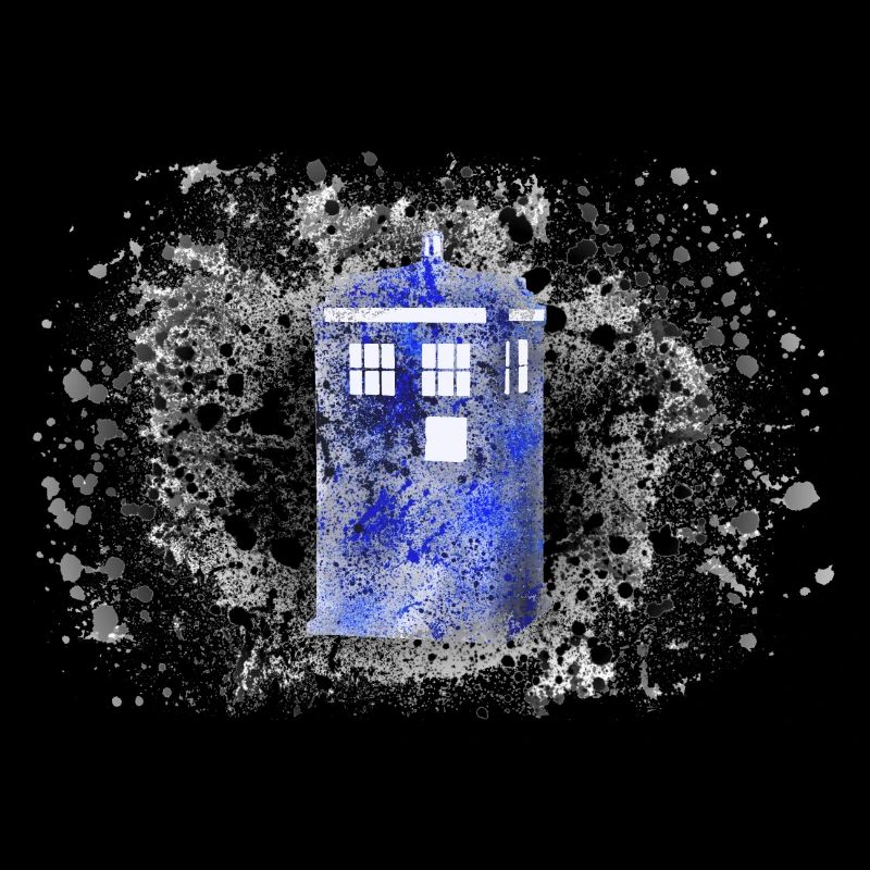 Tardis Paint Splatter