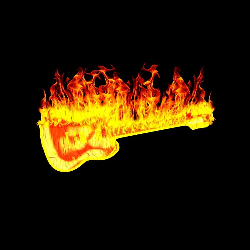 Fire guitar