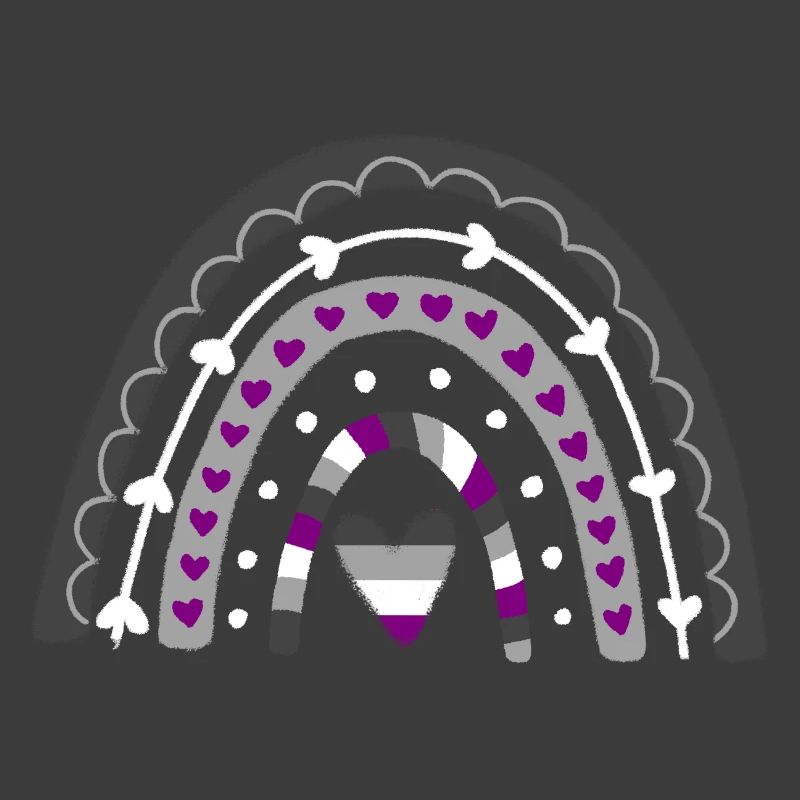 Asexual Pride Boho Rainbow