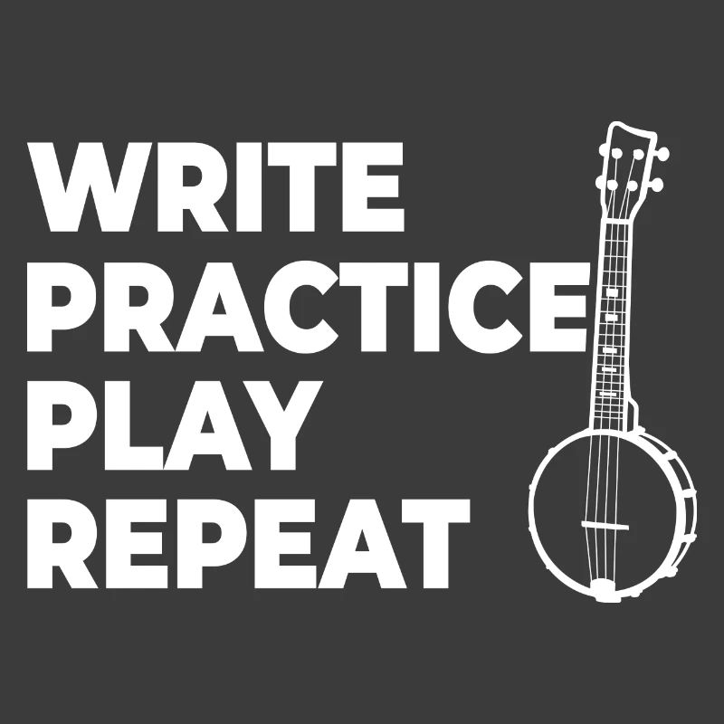 Writing, practicing, playing, repeating