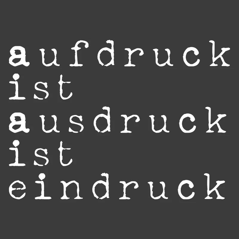 Imprint is expression is impression pun white