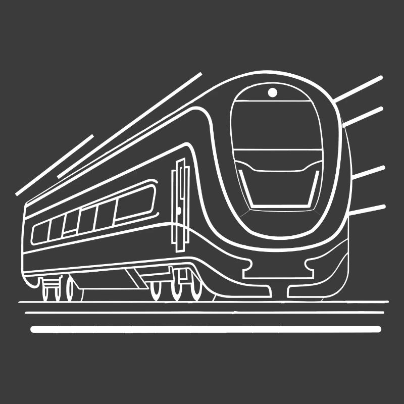 Look de bande dessinée de train