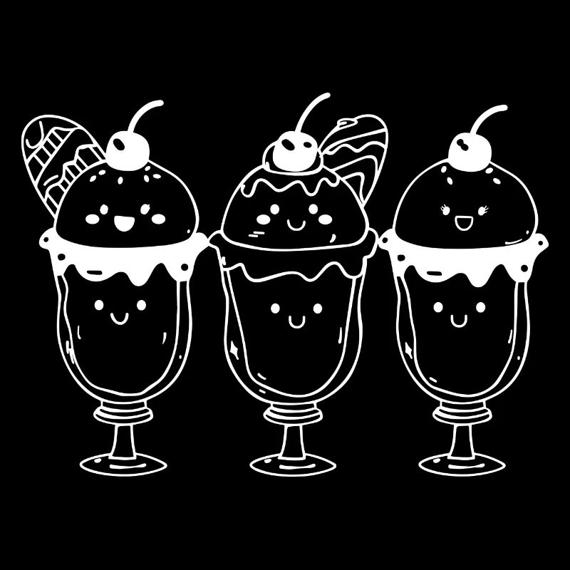 cream sundae comic look