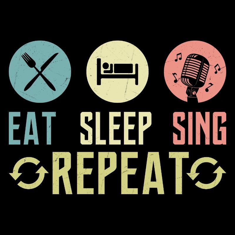 Manger Dormir Chanter Répéter Chanter