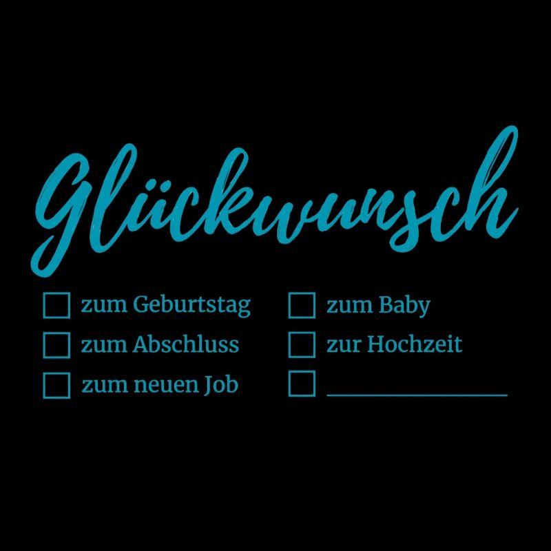 Congratulations lettering checkboxes