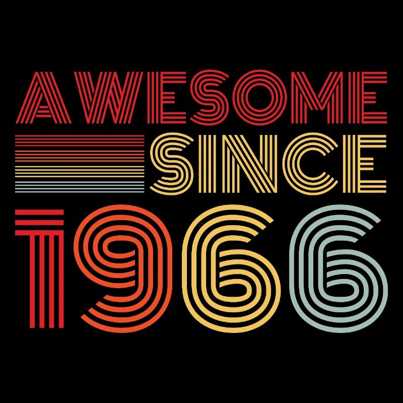 Vintage 1966 Retro 1966 Birthday Gift
