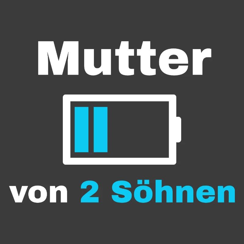 Mutter Sohn Spruch Stolz Mama 2 Kinder Geschenk