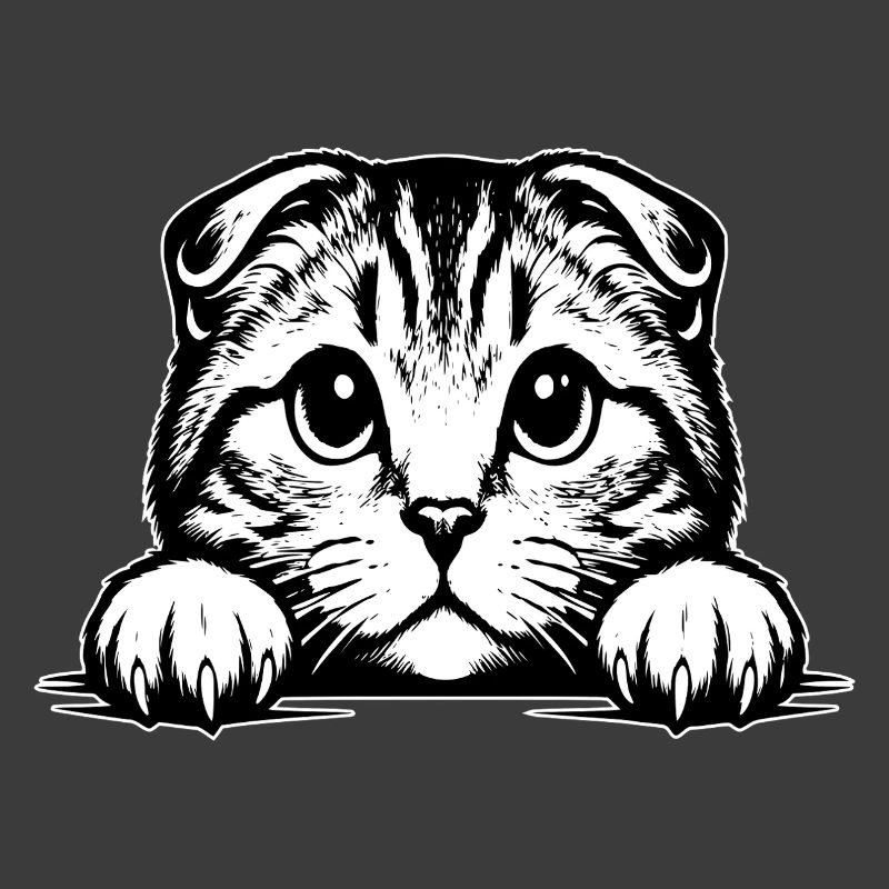 Scottish Fold-eared Cat with Paws