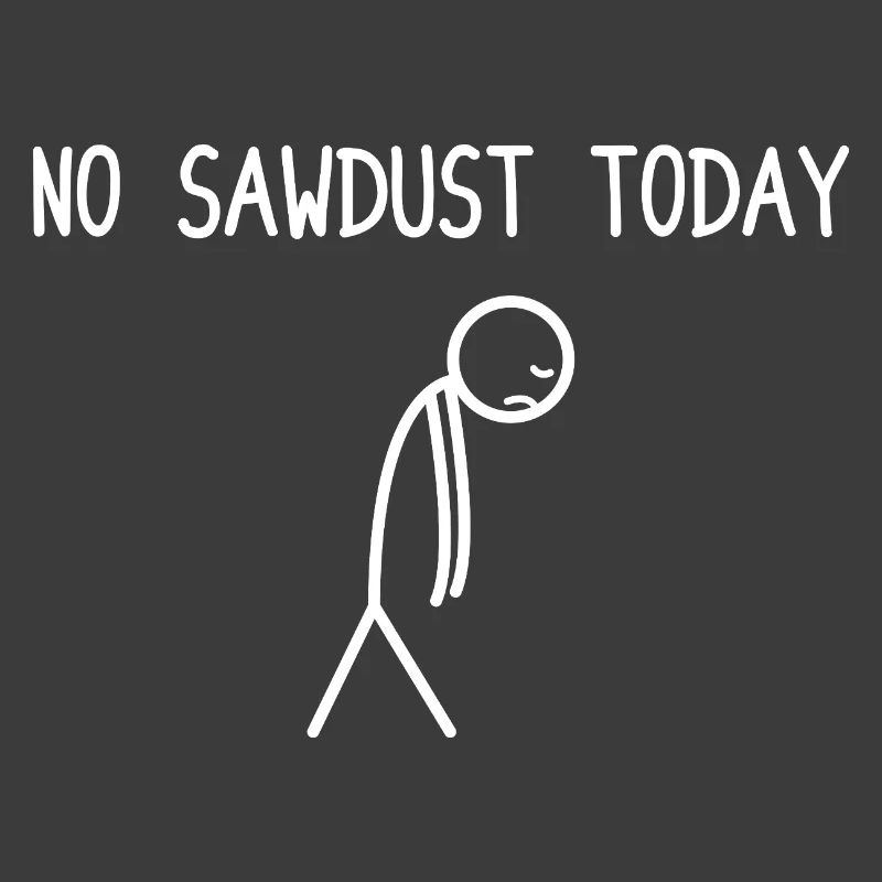 Pas de sciure aujourd’hui Bûcheron de fabrication de bois à tronçonneuse