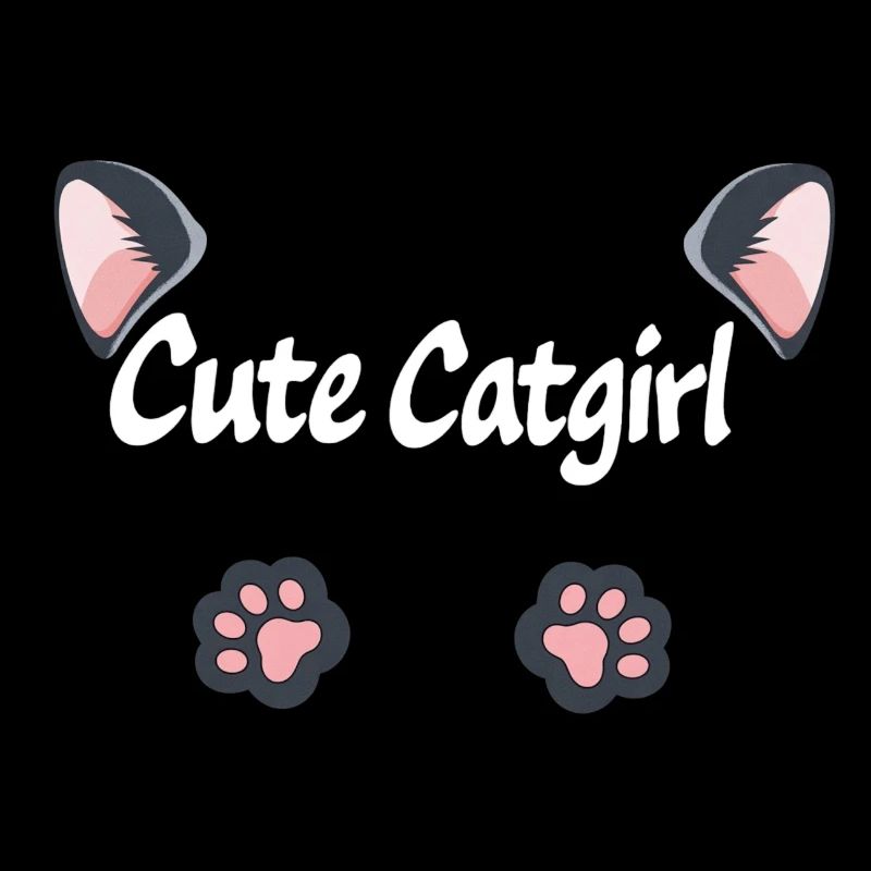 Mignonne fille-chat, expressions de chat, pattes