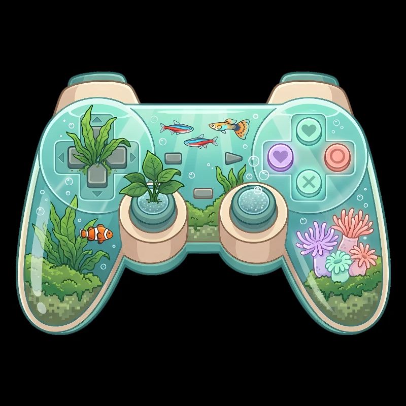 Ocean Controller - Cute Gaming Sticker