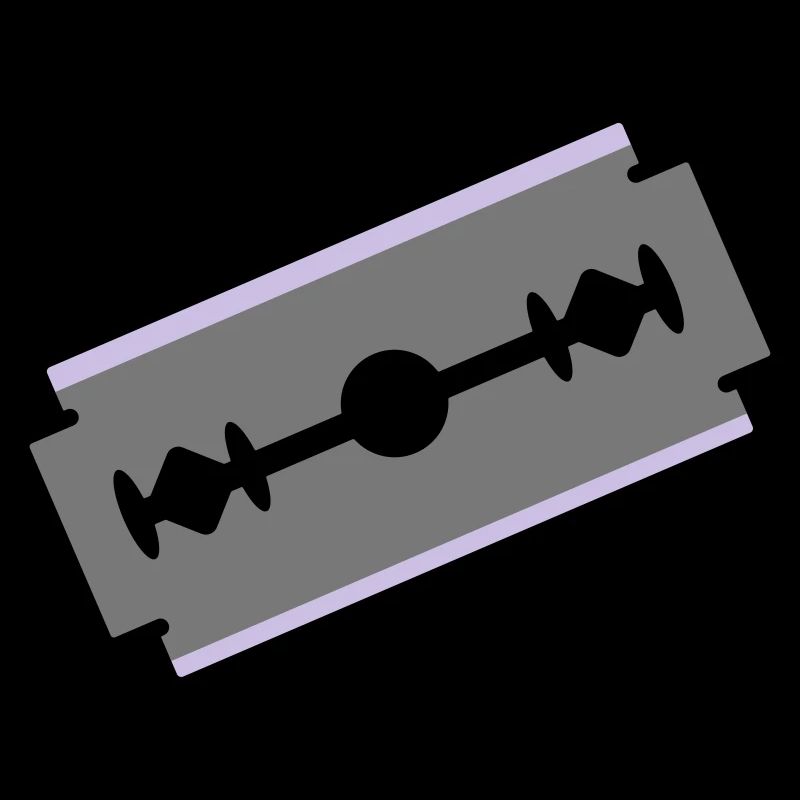 Cut razor blade cut cut 2c