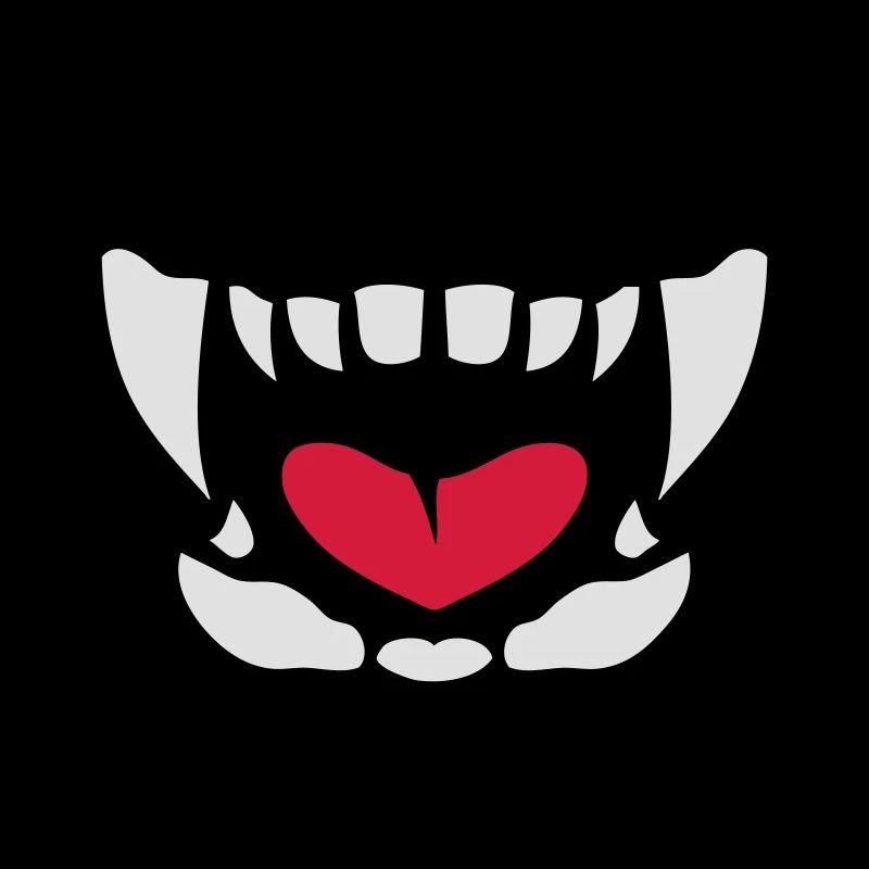 gueule feroce langue ouverte dent 902