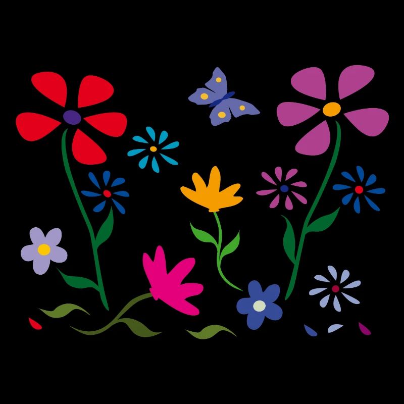 Blumenwiese, Garten, Schmetterling