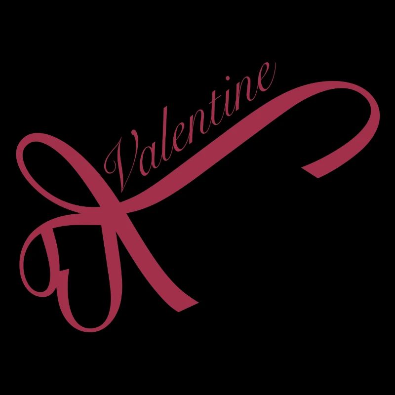 typographie romantique de la Saint-Valentin avec nœud