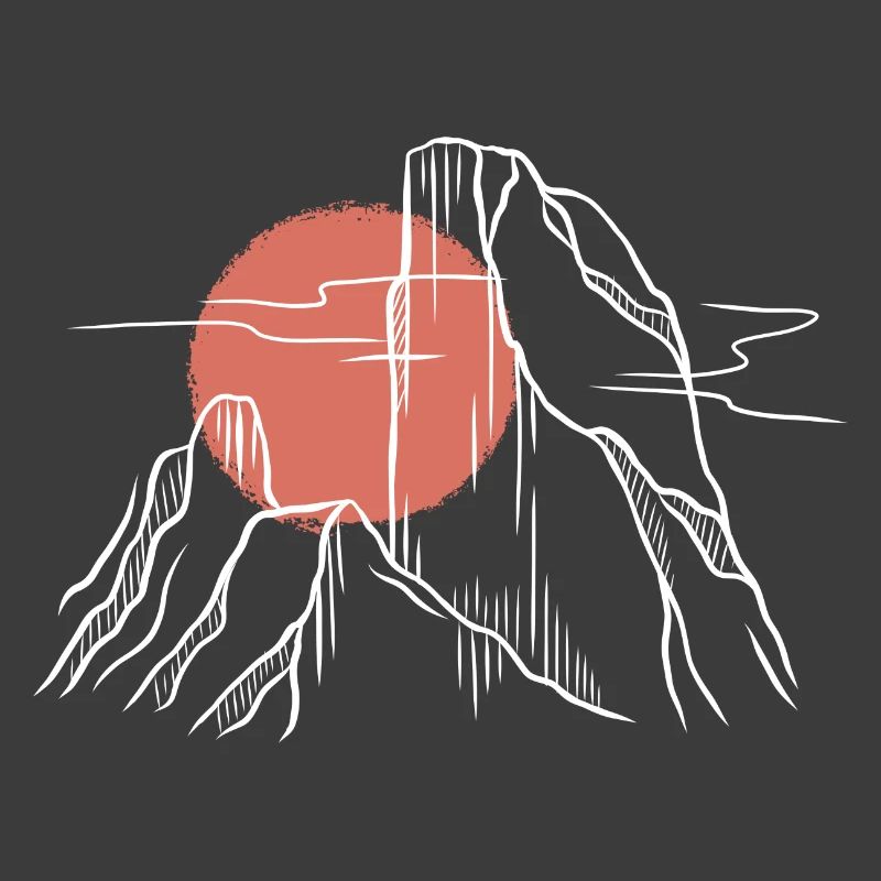 Red Sun Over Line Mountains