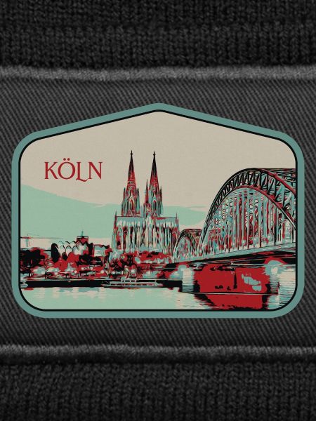 Panoramablick Köln Illustration