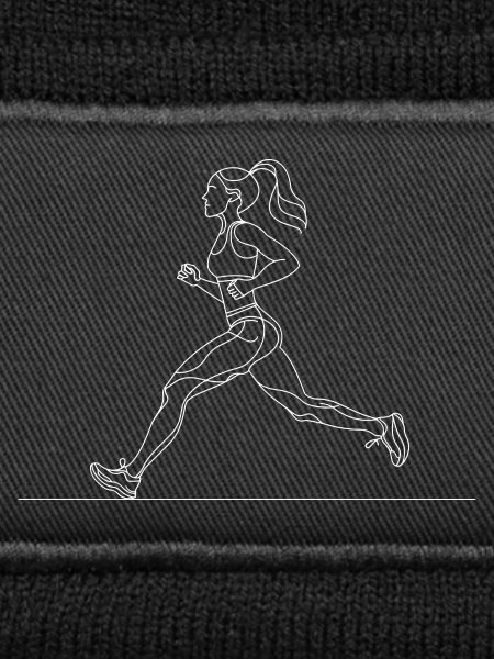 Runner Line Art