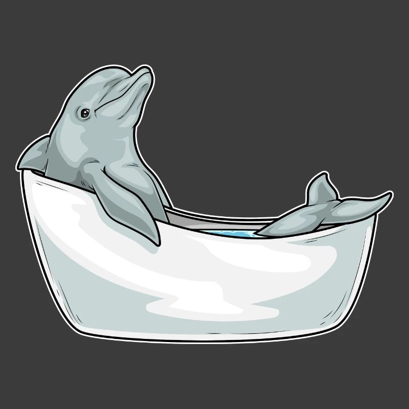 Dolphin Bathing Bathtub