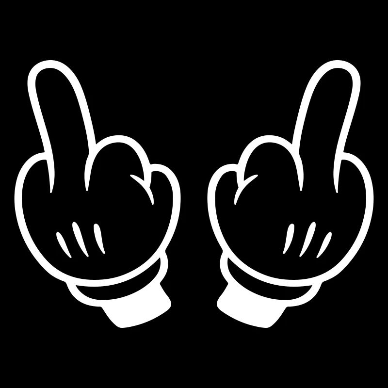 Mittelfinger Hand Comic