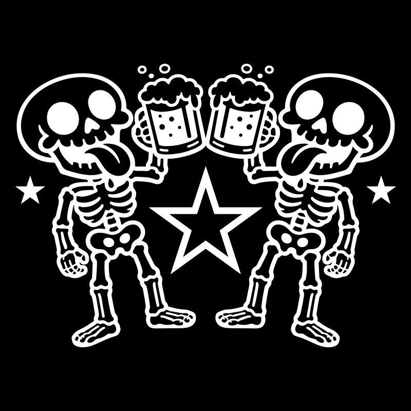 Skeleton Beer Cheers