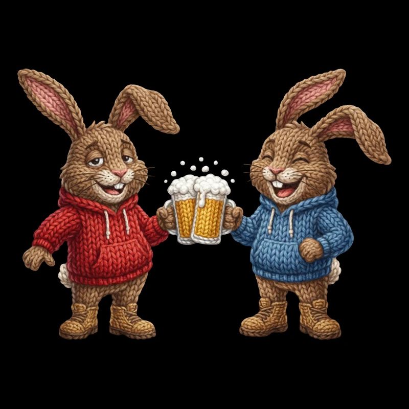 Easter Bunny Beer Bunny Party Celebrate Cheers Easter