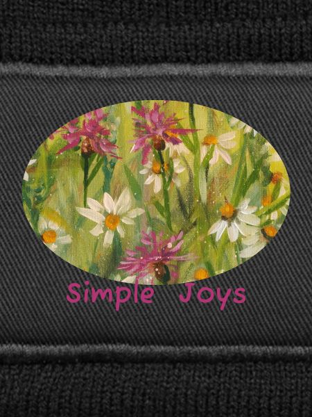 Simple Joys – Wildblumen-Gänseblümchen-Ellipse