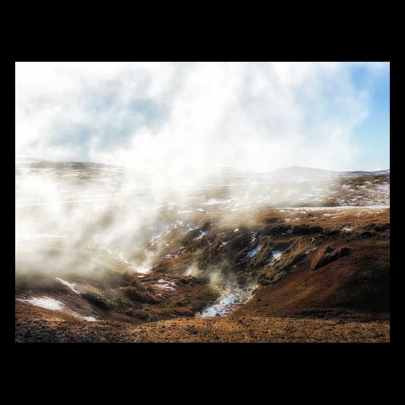 Beautiful misty landscape