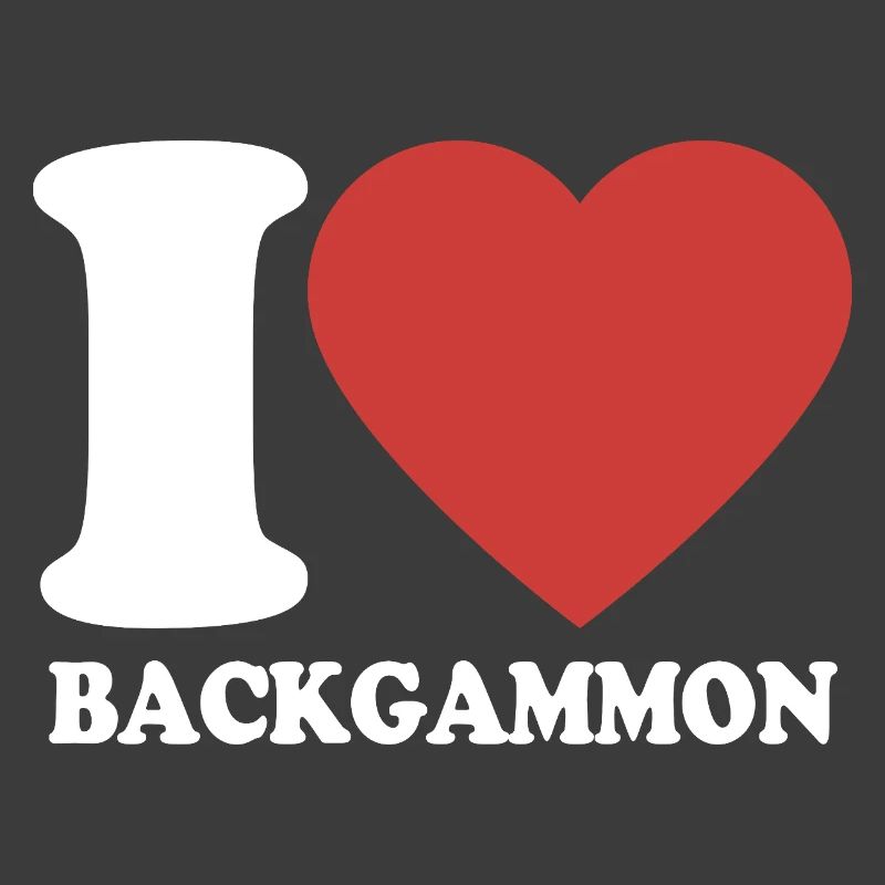 I love Backgammon | Board Game | Gift