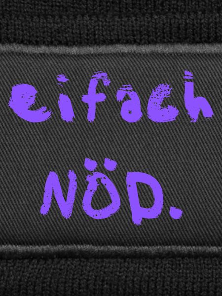eifach NÖD. in lila 