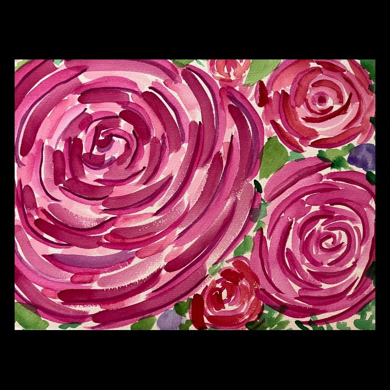 Aquarelle rose
