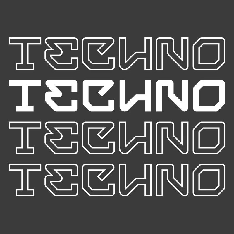 Techno-modernes Typografie-Logodesign