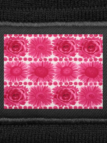 Rosa Blumen-Retro-Muster