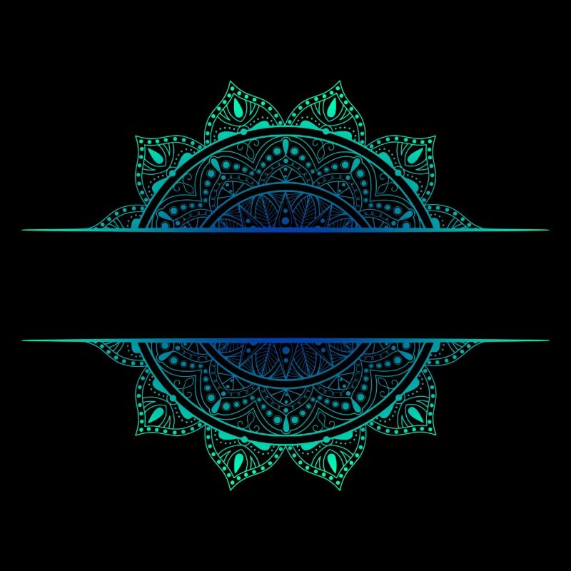 Mandala Cyan Green