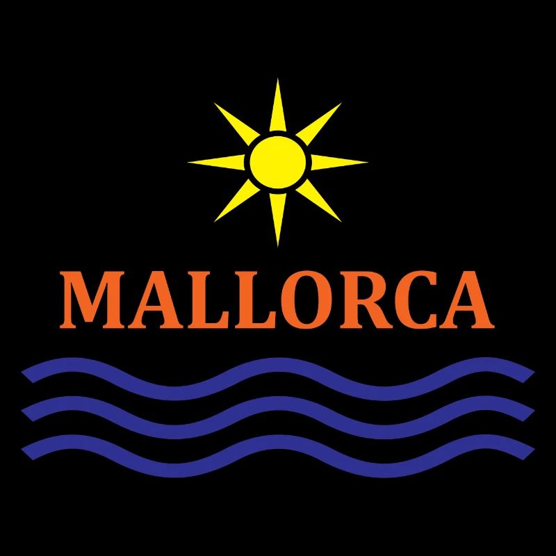 Sun and Waves Mallorca Motif