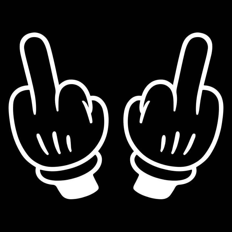 Mittelfinger Hand Comic