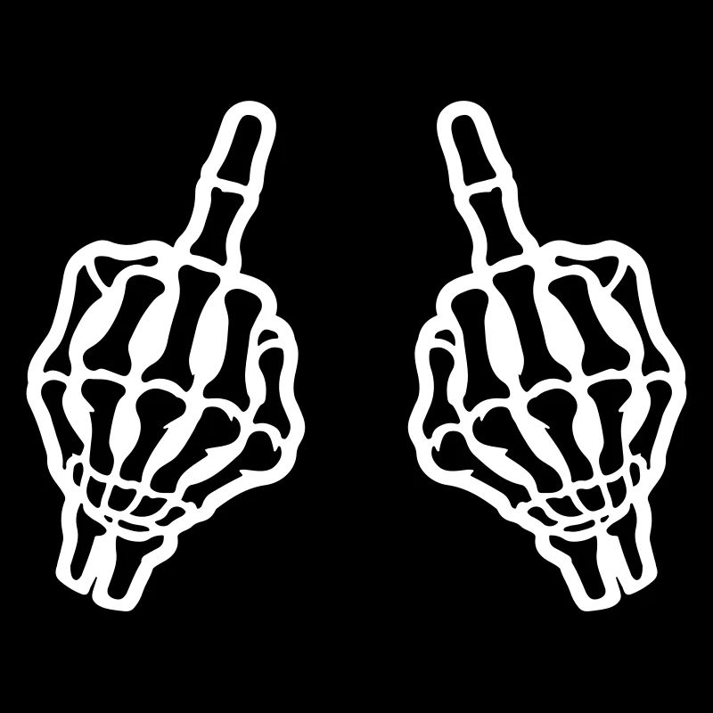 Middle Finger Hand Skeleton